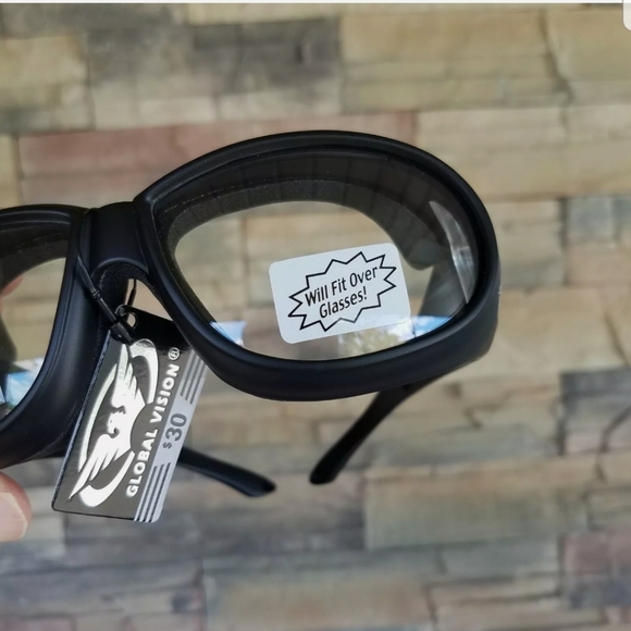 Z87 Motorcycle Glasses Clear Lens Over Biker - Picture 8 of 13